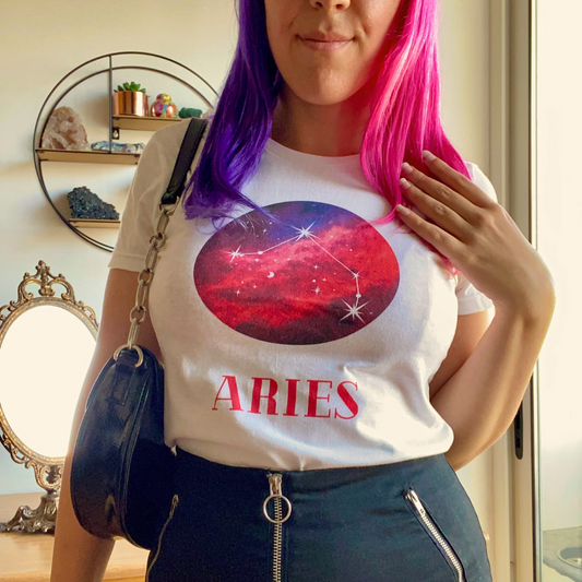 aries constellation galaxy zodiac shirt