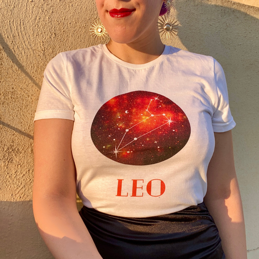 leo constellation galaxy zodiac shirt