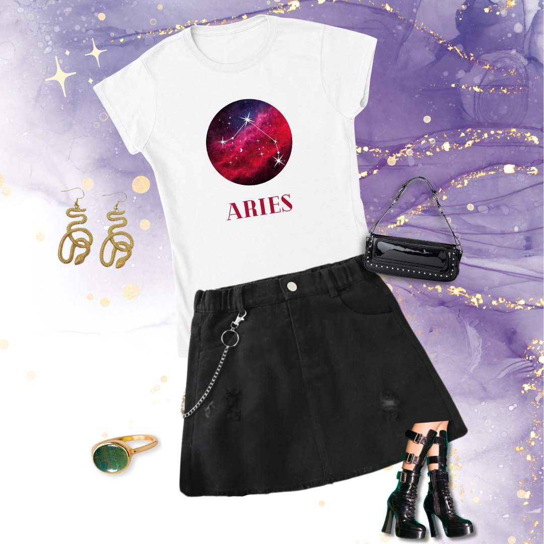 aries constellation galaxy zodiac shirt outfit inspo