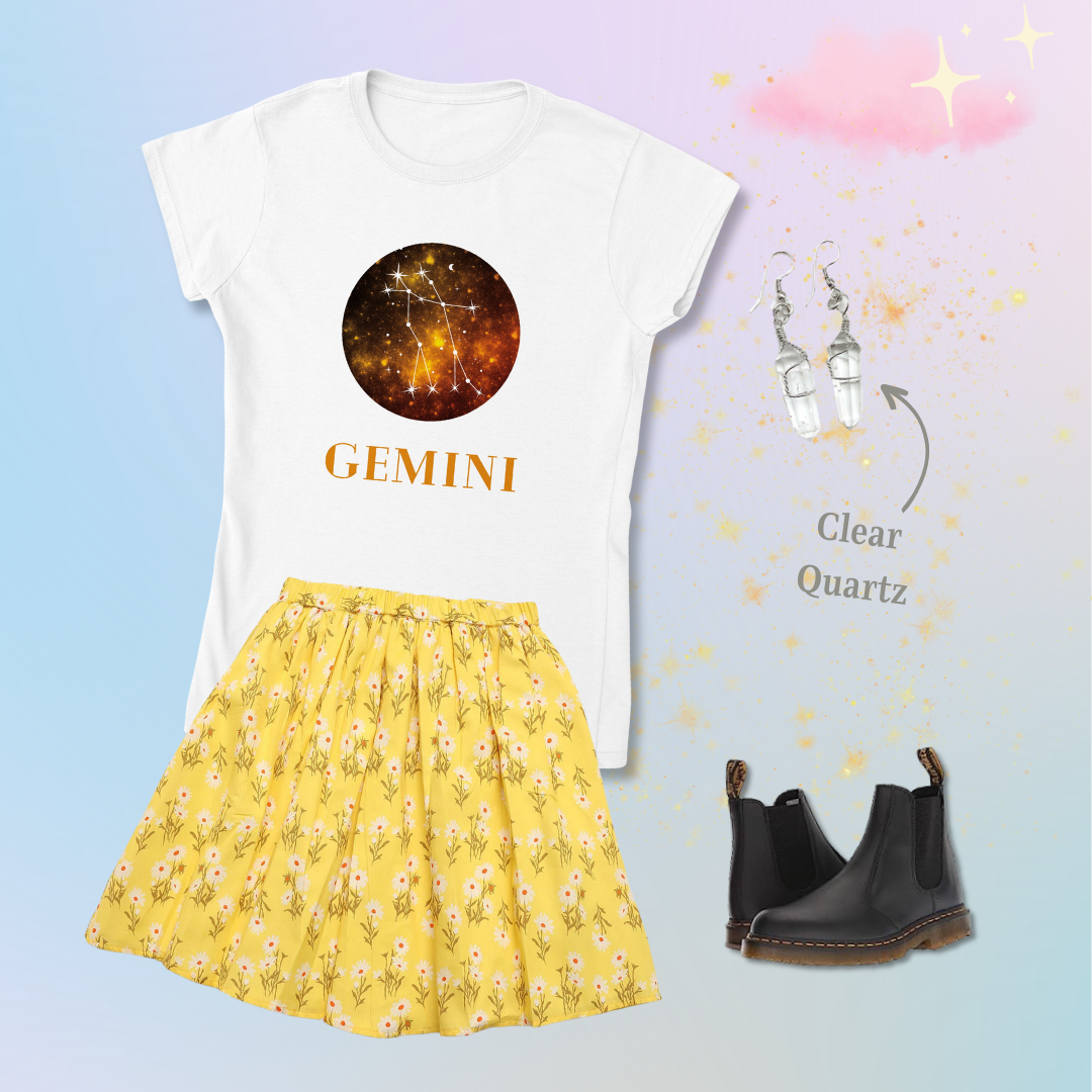 gemini constellation galaxy zodiac shirt outfit inspo