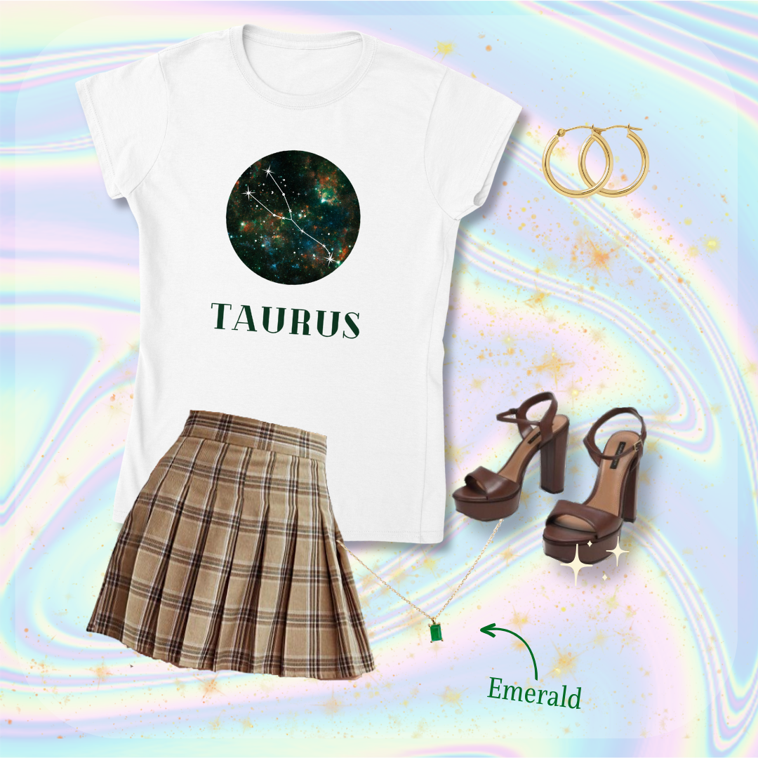 taurus constellation galaxy zodiac shirt outfit inspo