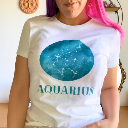 aquarius constellation galaxy zodiac shirt 