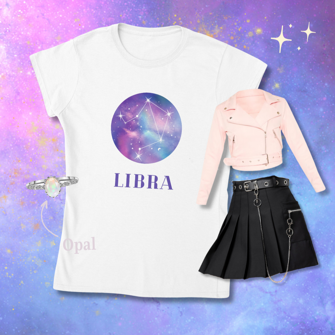 libra constellation galaxy zodiac shirt outfit inspo