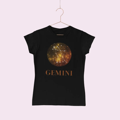 gemini constellation galaxy zodiac shirt