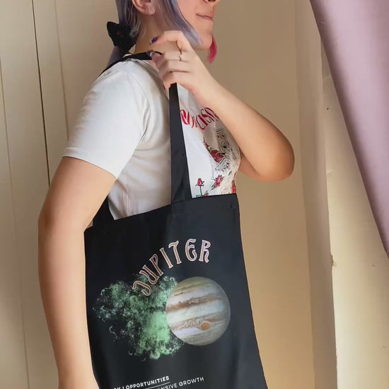 Jupiter black tote bag