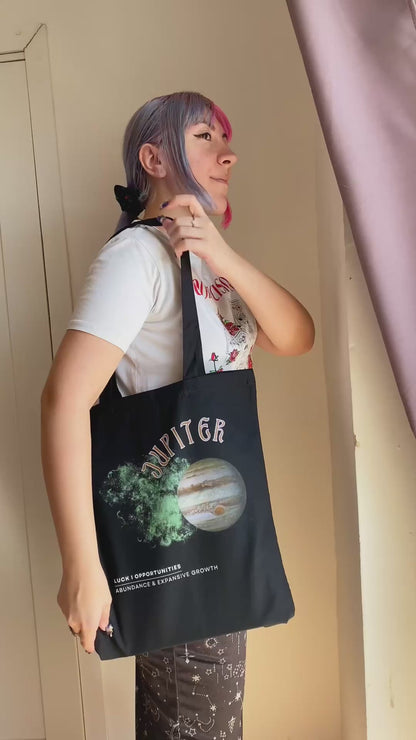 Jupiter black tote bag